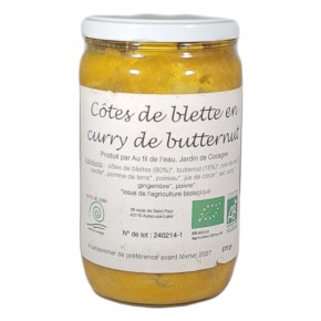 Côtes de blettes en curry...